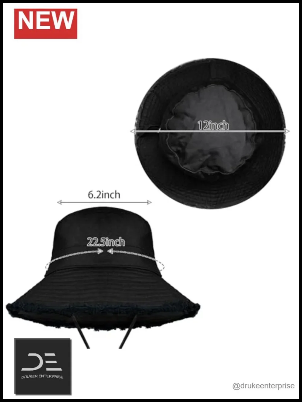 Wide Brim Bucket Hat for Women Summer Beach Sun Hat Unisex Foldable Cotton